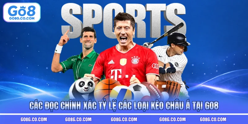 Các đọc chính xác tỷ lệ các loại kèo châu Á tại GO8