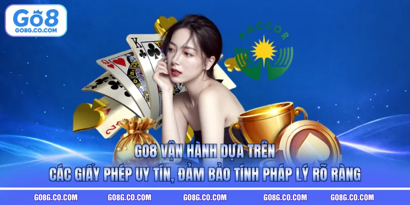 GO8 váº­n hÃ nh dá»±a trÃªn cÃ¡c giáº¥y phÃ©p uy tÃ­n, Äáº£m báº£o tÃ­nh phÃ¡p lÃ½ rÃµ rÃ ng